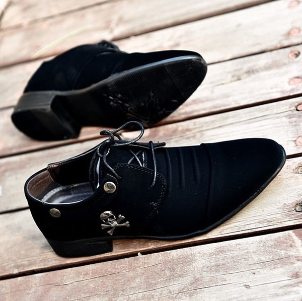 Мъжки официални обувки заострен модел в три цвята