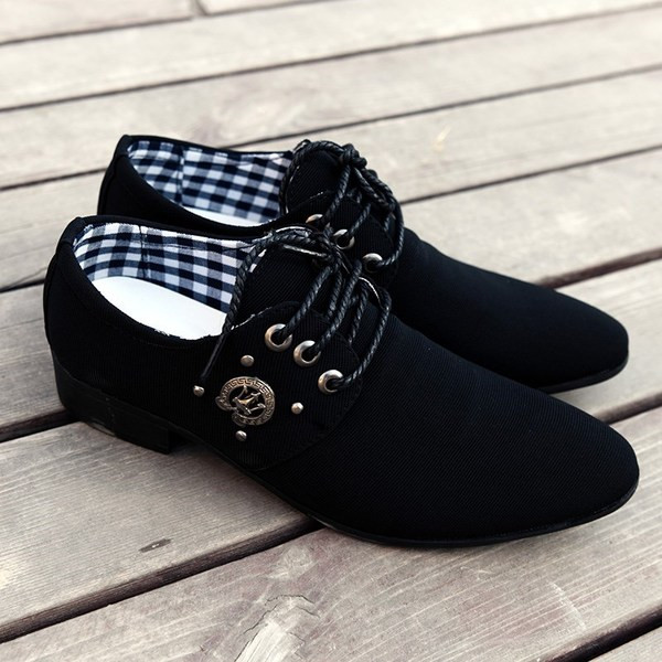 Мъжки официални обувки заострен модел в три цвята