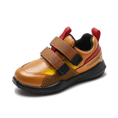 Стилни детски маратонки от еко кожа за момчета в три цвята