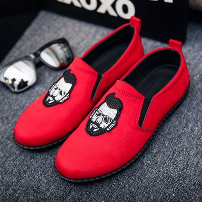 Ежедневни мъжки мокасини с цветна емблема в няколко цвята