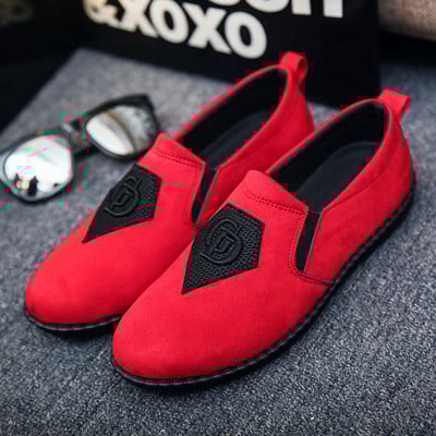 Ежедневни мъжки мокасини с цветна емблема в няколко цвята