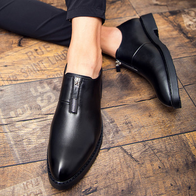 Мъжки официални обувки с цип