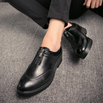 Мъжки официални обувки с цип