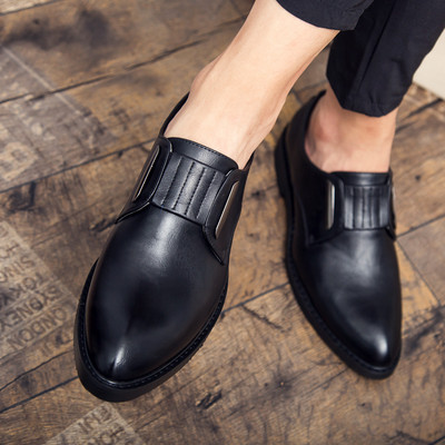 Мъжки официални обувки с цип