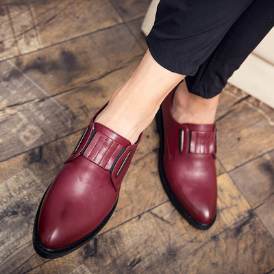 Мъжки официални обувки с цип