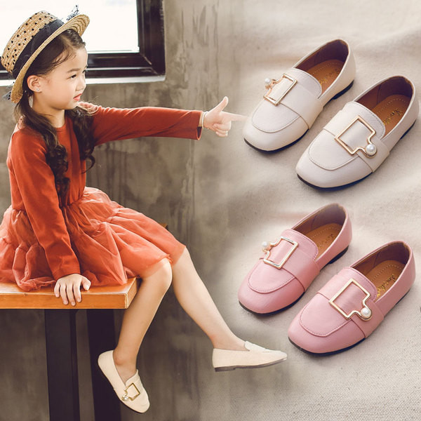 Стилни детски обувки за момичета в три цвята