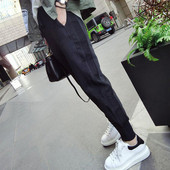 Casual παντελόνια για εγκύους σε μαύρο χρώμα