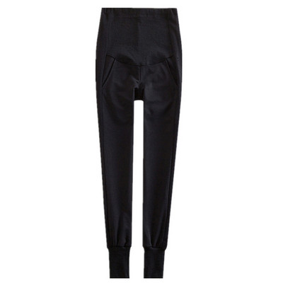 Casual παντελόνια για εγκύους σε μαύρο χρώμα