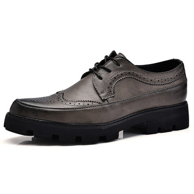 Официални мъжки обувки с груба подметка в няколко цвята