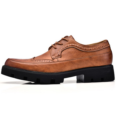 Официални мъжки обувки с груба подметка в няколко цвята