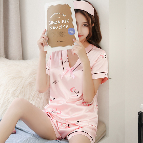 Дамска пижама от две части в няколко цвят