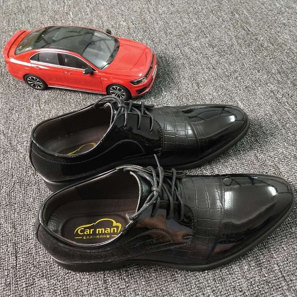 Официални мъжки обувки в черен цвят с връзки