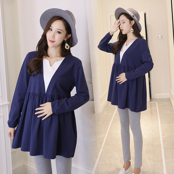 Ежедневна блуза за бременни жени в три цвята