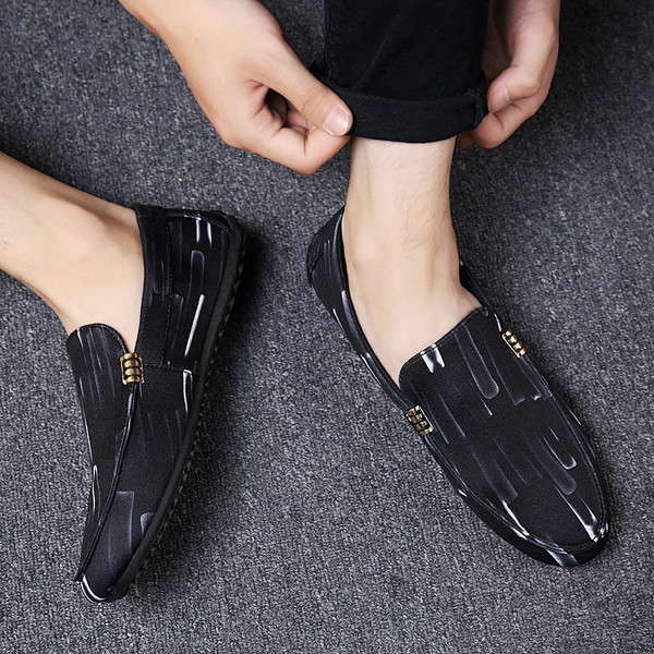 Стилни мъжки мокасини от еко кожа  в няколко цвята 