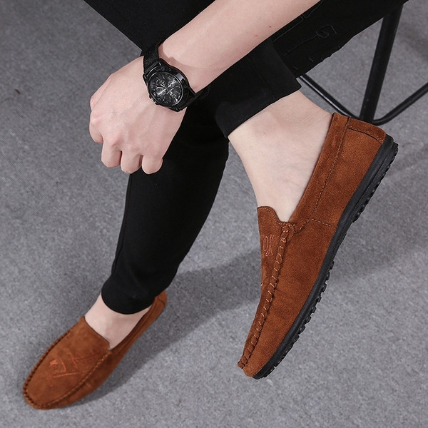 Стилни мъжки мокасини в четири цвята 