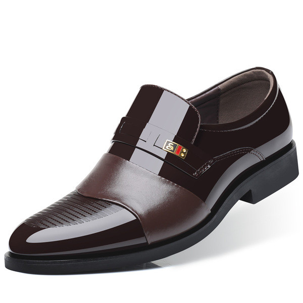 Мъжки официални обувки в черен и кафяв цвят