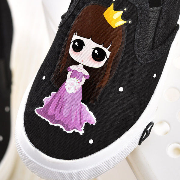 Pantofi copii moderni pentru fete in mai multe culori cu aplicatie colorata