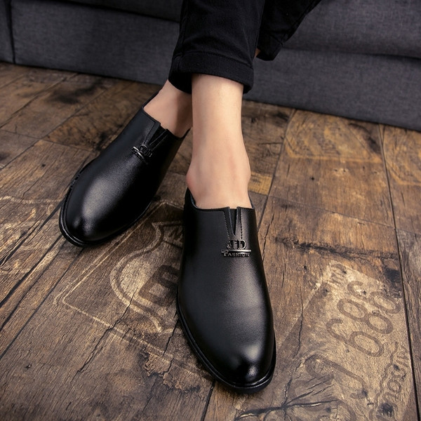 Pantofi formali barbatesti in doua culori model ascutit