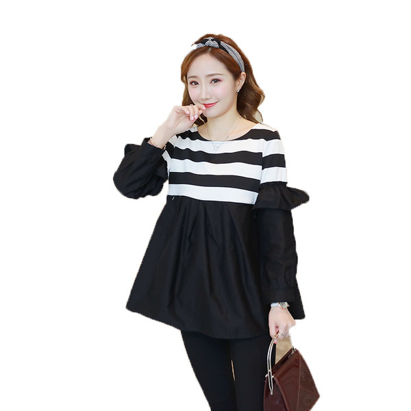 Bluză modernă pentru gravide cu mâneci lungi