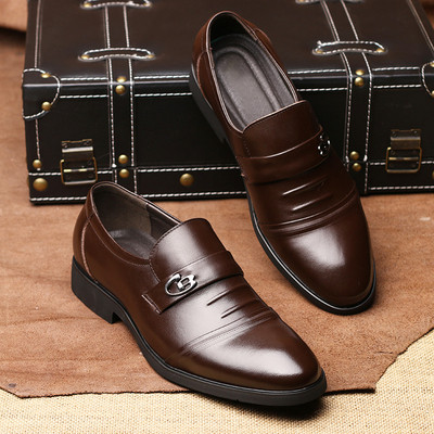 Официални мъжки обувки в черен и кафяв цвят