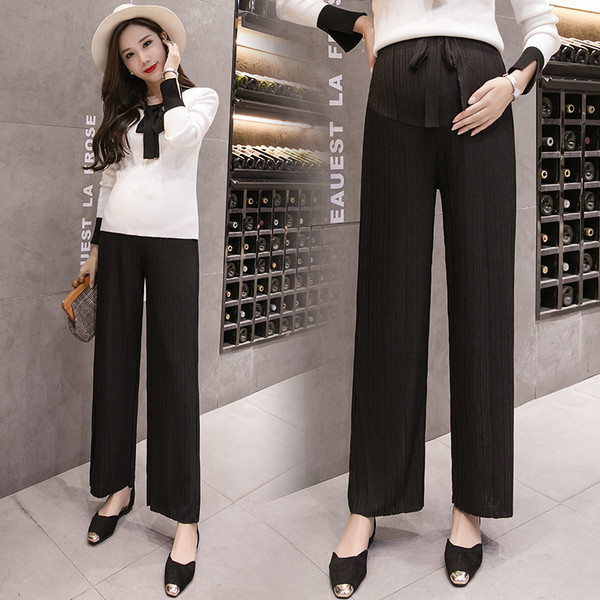 Модерен панталон за бременни жени в три цвята - широк модел