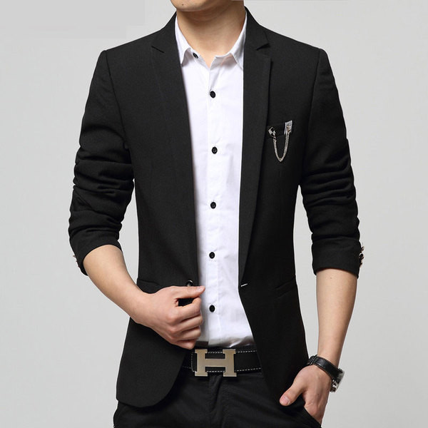 Jacheta barbateasca in trei culori cu decor metalic