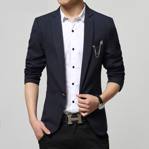 Jacheta barbateasca in trei culori cu decor metalic