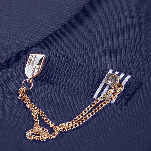 Jacheta barbateasca in trei culori cu decor metalic