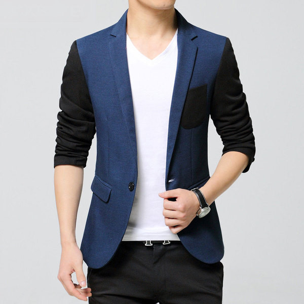 Jacheta barbateasca in trei culori cu buzunare imitatie