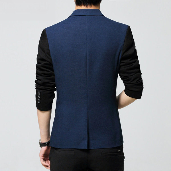 Jacheta barbateasca in trei culori cu buzunare imitatie