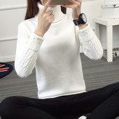 Μοντέρνογυναικείο πουλόβερ με ψηλό γιακά σε διάφορα χρώματα