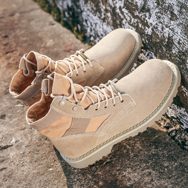 Велурени мъжки ботуши в два цвята