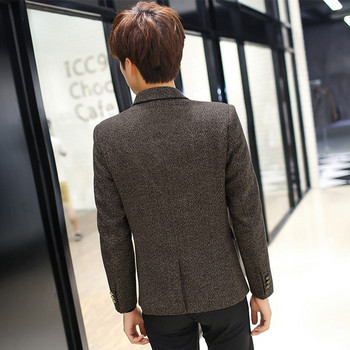 Мъжко елегантно сако в два модела с имитация джобове