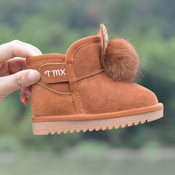 Cizme moderne pentru copii din piele intoarsa cu elemente 3D in mai multe culori pentru fete