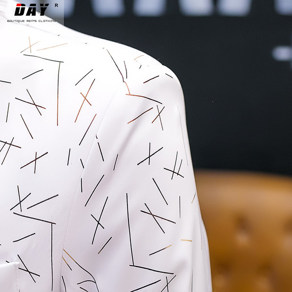 Jachetă modernă pentru bărbați cu model colorat