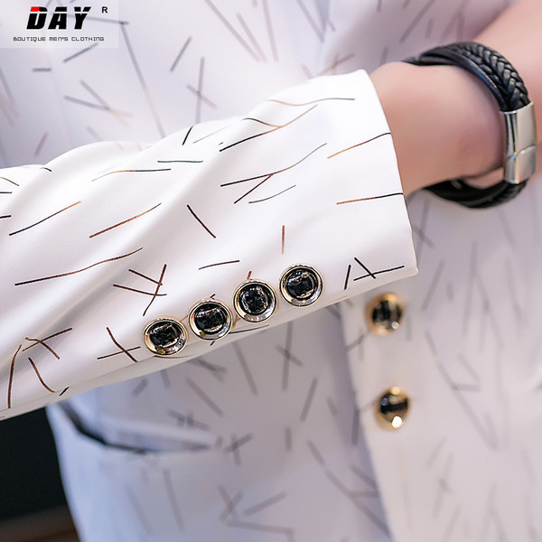 Jachetă modernă pentru bărbați cu model colorat