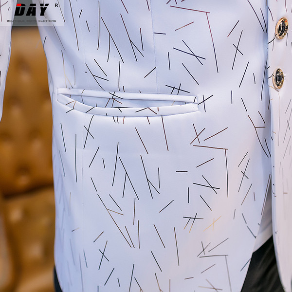 Jachetă modernă pentru bărbați cu model colorat