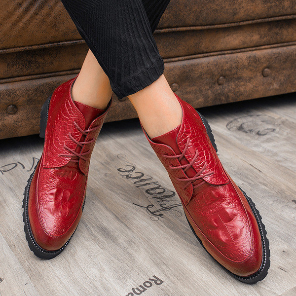 Cizme de bărbați stilate, în trei culori, cu talpă aspră