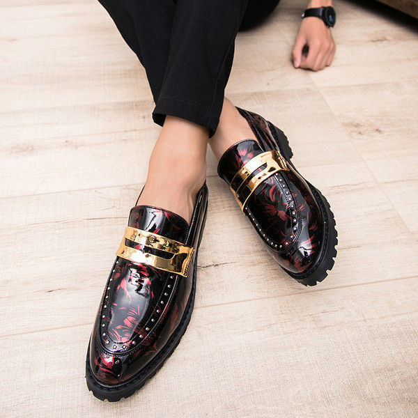 Mocasini moderni pentru barbati in trei culori cu decor metalic