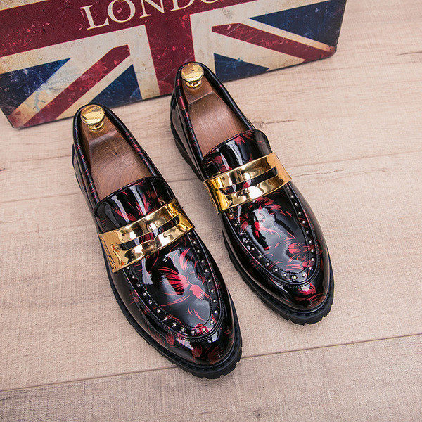 Mocasini moderni pentru barbati in trei culori cu decor metalic