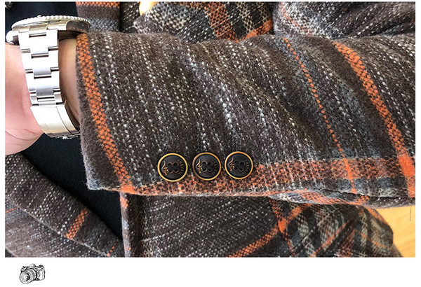 Geaca barbati in carouri in doua culori