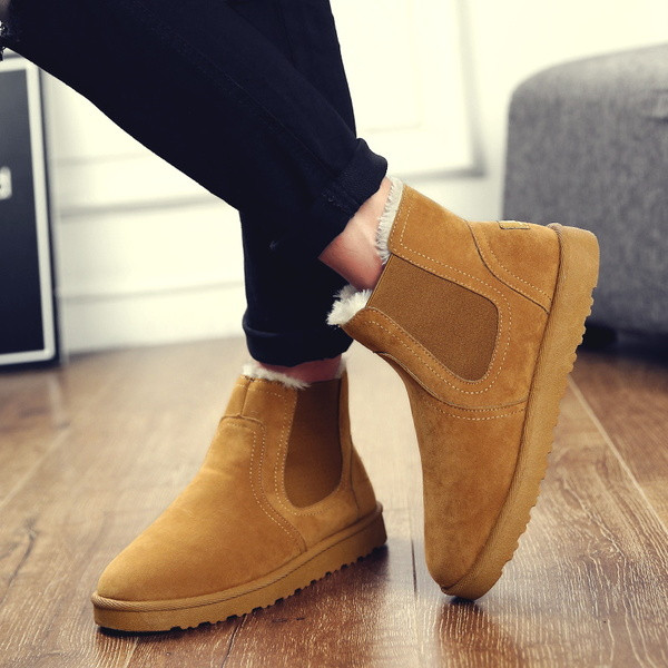 Мъжки ботуши с пухкава подплата в три цвята