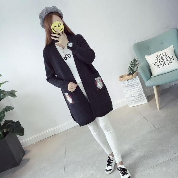 Ежедневна дамска жилетка с цветна бродерия на джобовете в няколко цвята 