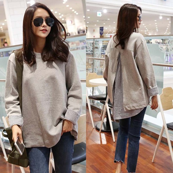 Стилен есенен дамски пуловер 