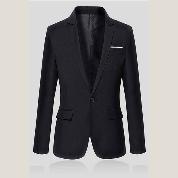 Geaca eleganta pentru barbati cu buzunare decorative si nasturi element