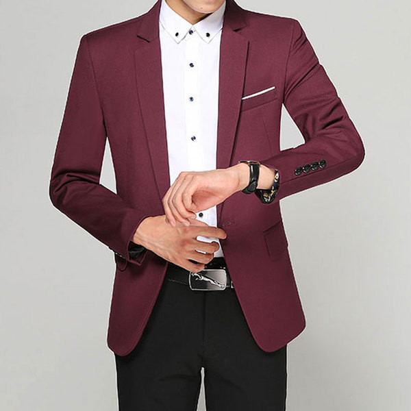 Geaca eleganta pentru barbati cu buzunare decorative si nasturi element