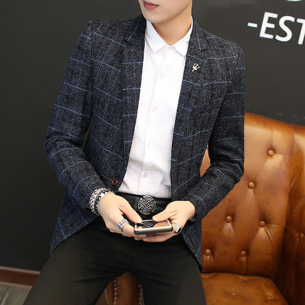 Geaca eleganta pentru barbati cu buzunare decorative si nasturi element