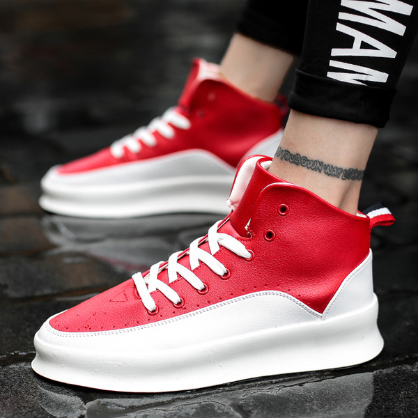 Мъжки модерни боти от еко кожа в четири цвята