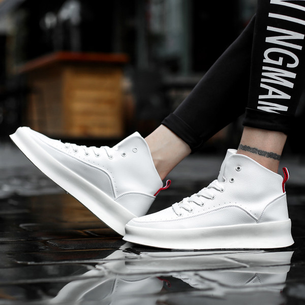 Мъжки модерни боти от еко кожа в четири цвята