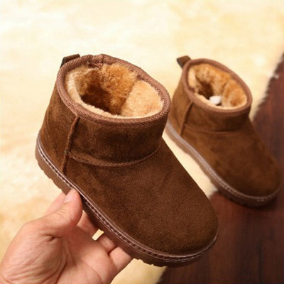 Children`s suede boots in four colors for girls suitable for everyday use